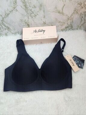 As Fairy Seamless Comfort Black Bra
